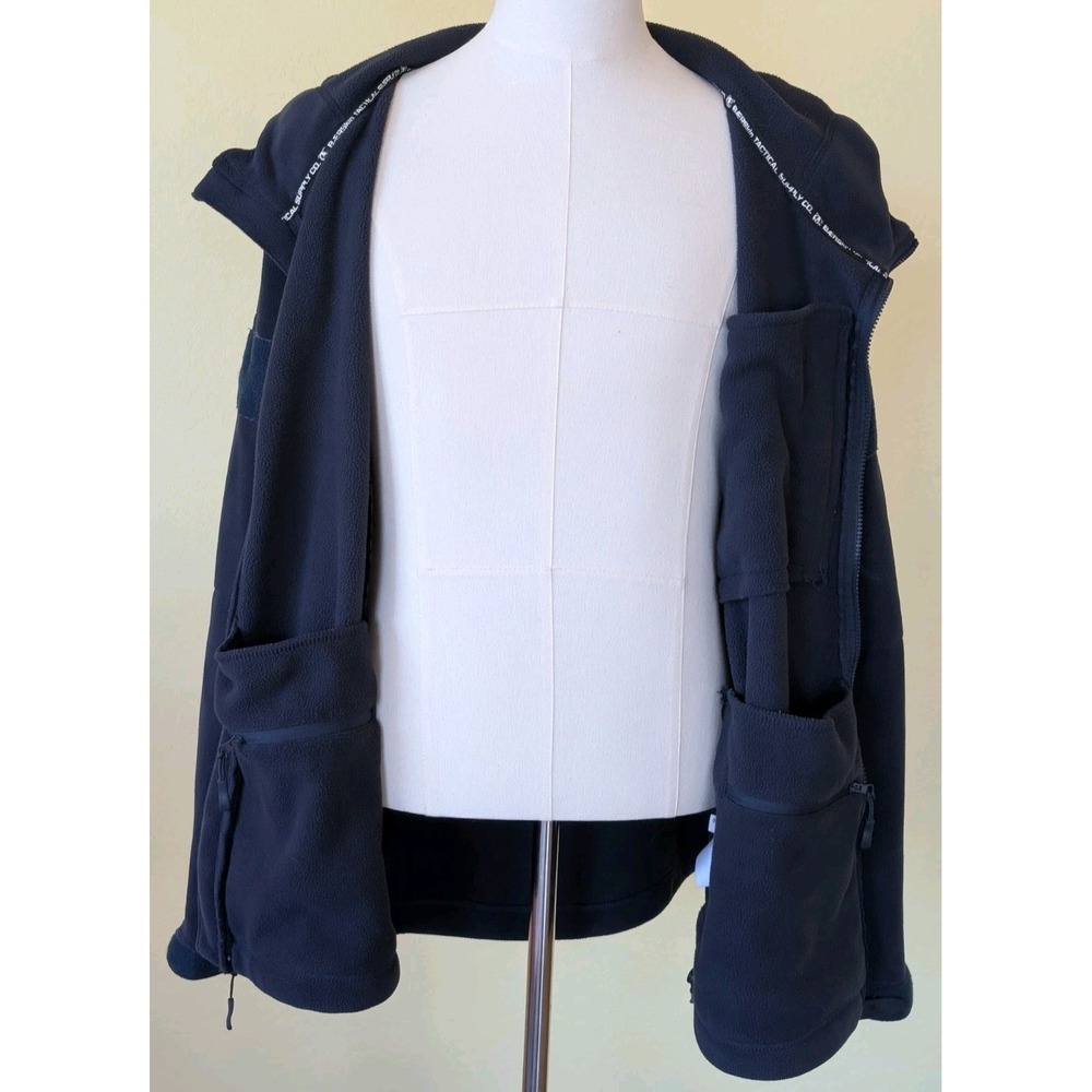 Baerskin Tactical Fleece Tactical Hoodie 4.0 3XL Navy Full Zip Hood Multi Pocket - Picture 5 of 7